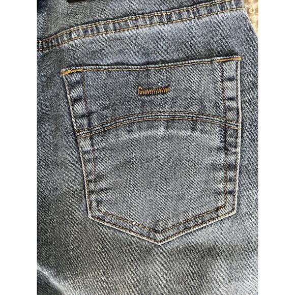 RSQ Boys Tokyo Super Skinny Jeans Medium Wash Blue Whiskered Size 14 New - Picture 3 of 10